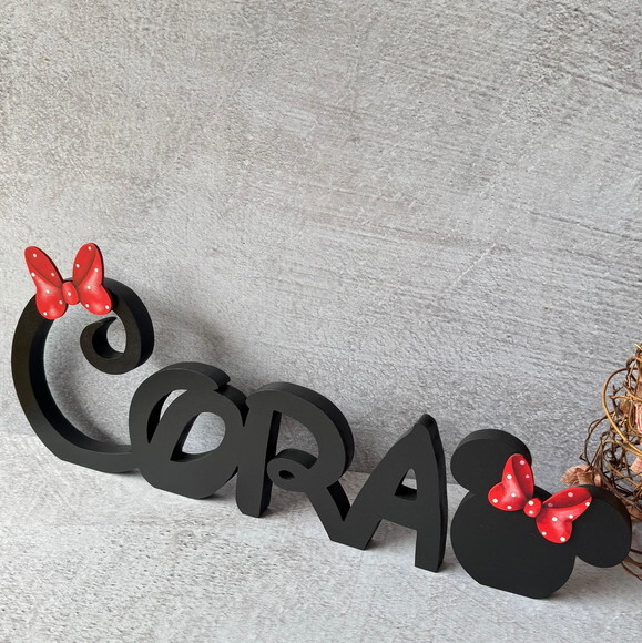 Nome em mdf - Linha Disney - Decoração Bebê e Infantil