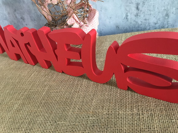 Nomes de MDF - Letra Disney - Mesa