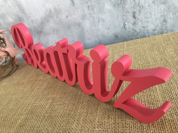 Nomes de MDF - Personalizado -Linha Cursiva