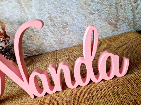 Nomes de MDF Linha Cursiva