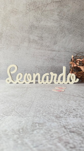 Nomes de mdf Linha Cursiva - Decoração Bebê