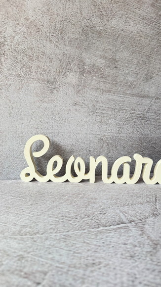 Nomes de mdf Linha Cursiva - Decoração Bebê