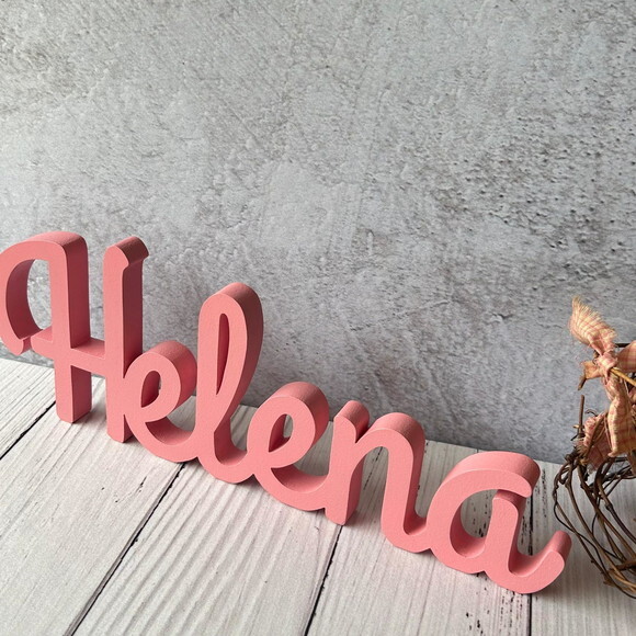Nomes de mdf Linha Cursiva- Decoração Bebê