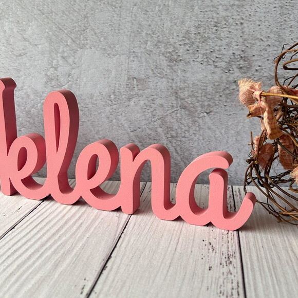 Nomes de mdf Linha Cursiva- Decoração Bebê
