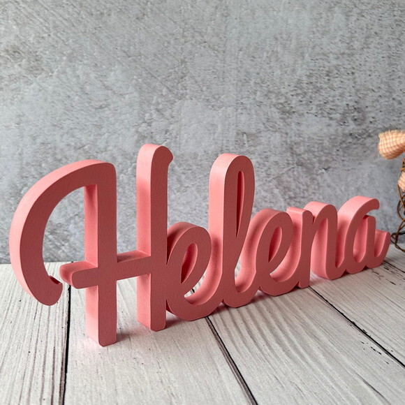 Nomes de mdf Linha Cursiva- Decoração Bebê