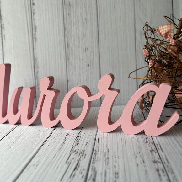 Nomes de mdf Linha Cursiva- Decoração Bebê