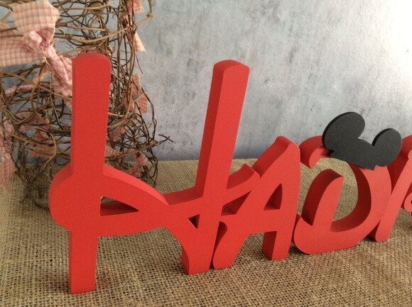 Nomes de MDF- Letra Disney - Mesa