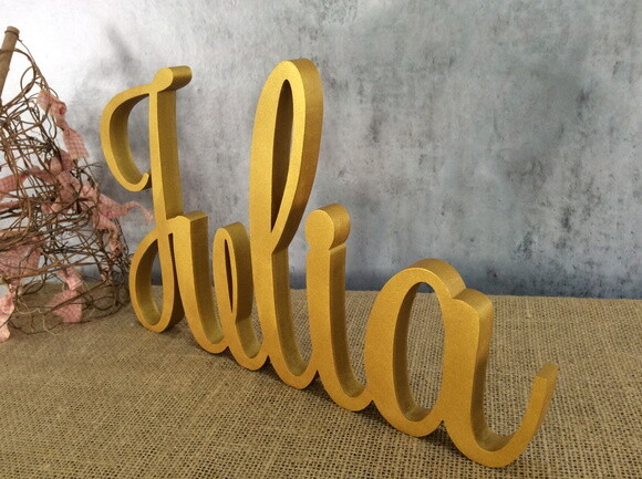 Nomes de Mesa Em MDF Letra Cursiva