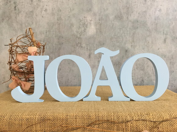 Nomes de Mesa Em MDF Linha Letras de Forma