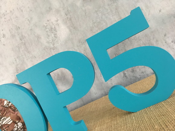 Nomes de Mesa em mdf Linha Letras de Forma Palavras