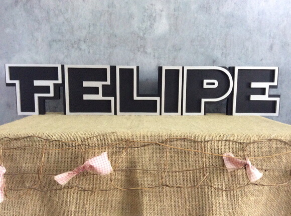 Letras Decorativas Personalizadas em MDF para Quarto de Bebê e F