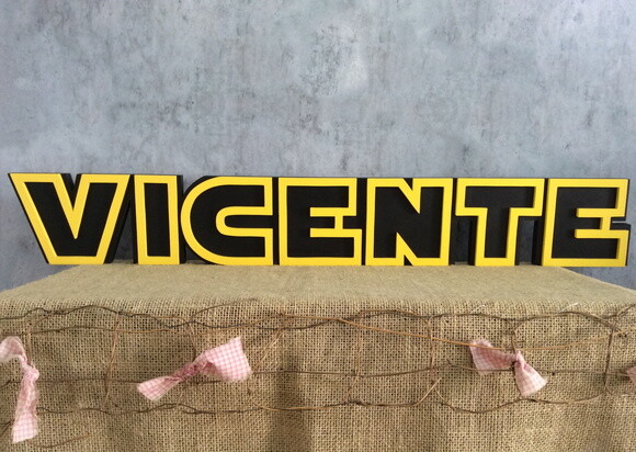 Letras Decorativas Personalizadas em MDF para Quarto de Bebê e F