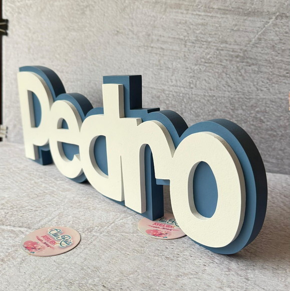 Nomes em Sobreposição Decoração de Bebê