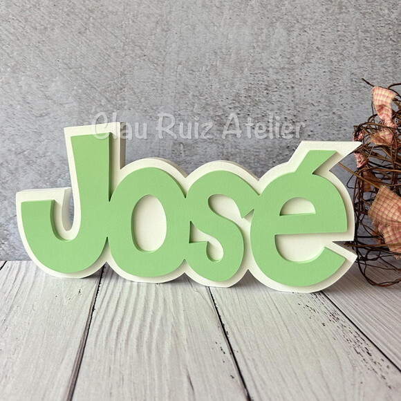 Nomes em Sobreposição Decoração de Bebê