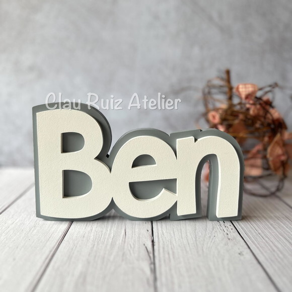 Nomes em Sobreposição Decoração de Bebê