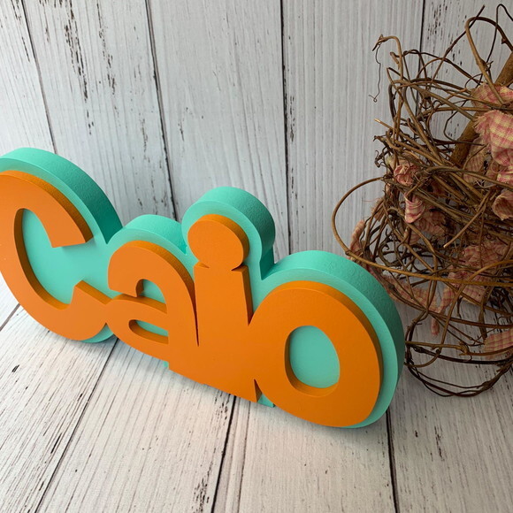 Nomes em Sobreposição Decoração de Bebê