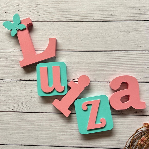Nomes Linha Blocos - Decoração de Bebê