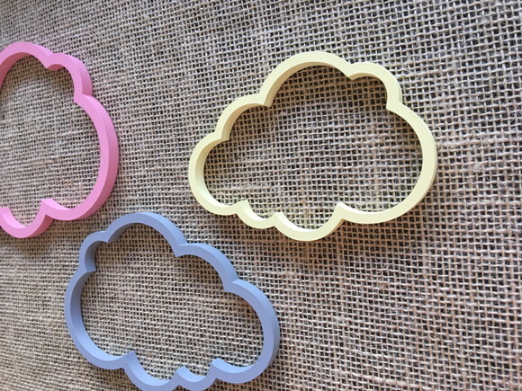 Nuvem Vazada de Parede- Trio Candy Color