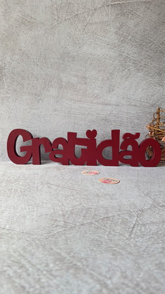 Palavras em MDF - GRATIDÃO