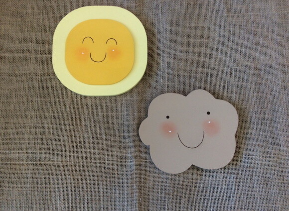 Quadrinhos - Decoração Bebê Nuvem Sol