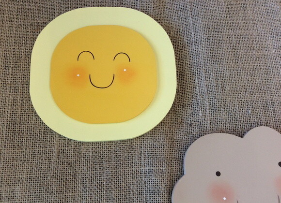 Quadrinhos - Decoração Bebê Nuvem Sol