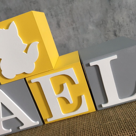 Cubos Decorativos de MDF para Quarto de Bebê  e infantil -Tema B