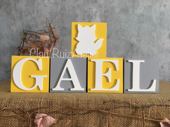 Cubos Decorativos de MDF para Quarto de Bebê  e infantil -Tema B