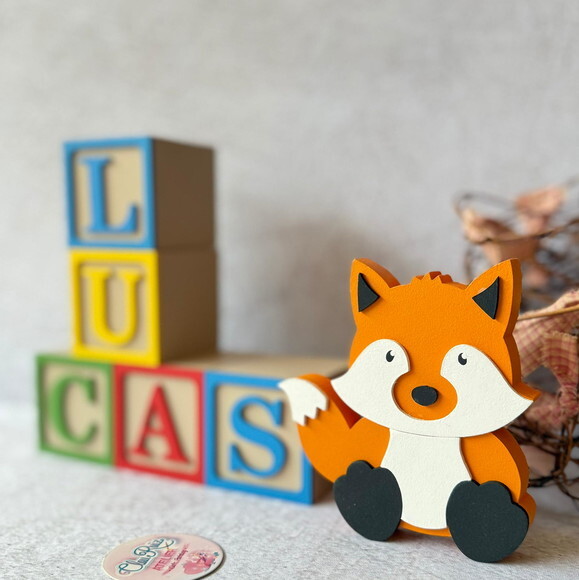 Cubos Decorativos de MDF para Quarto de Bebê e infantil -Tema Bo