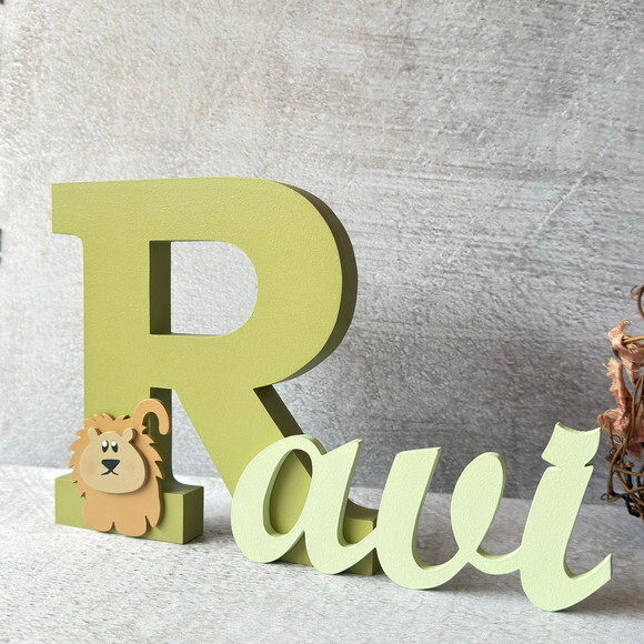 Nome em MDF Personalizado para Quarto de Bebê Letras Decorativas