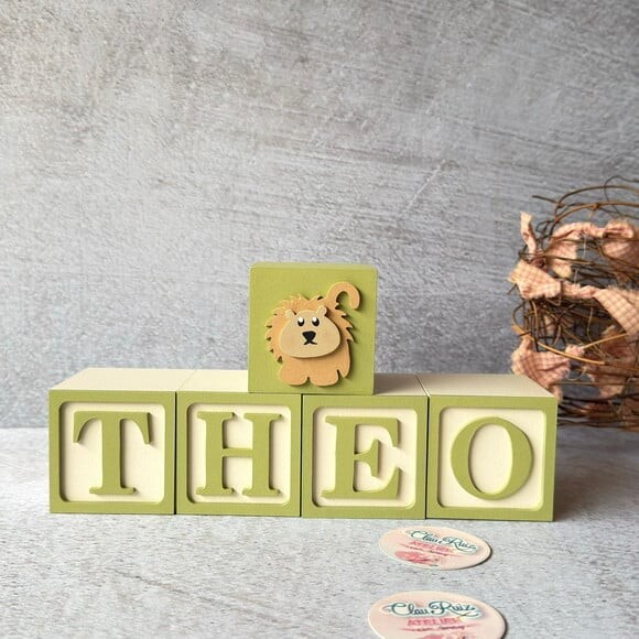 Safari Cubos 6x6cm - Decoração Bebè