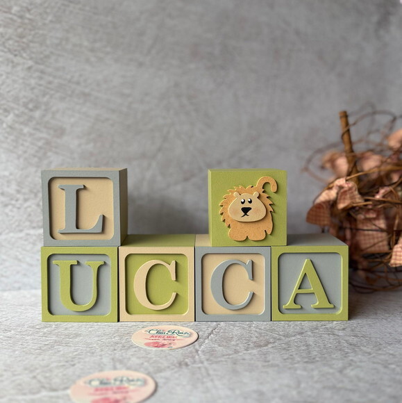 Safari Cubos 6x6cm - Decoração Bebè