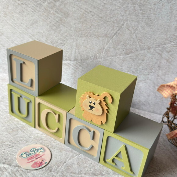 Safari Cubos 6x6cm - Decoração Bebè