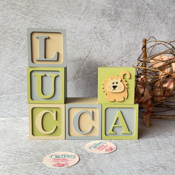 Safari Cubos 6x6cm - Decoração Bebè