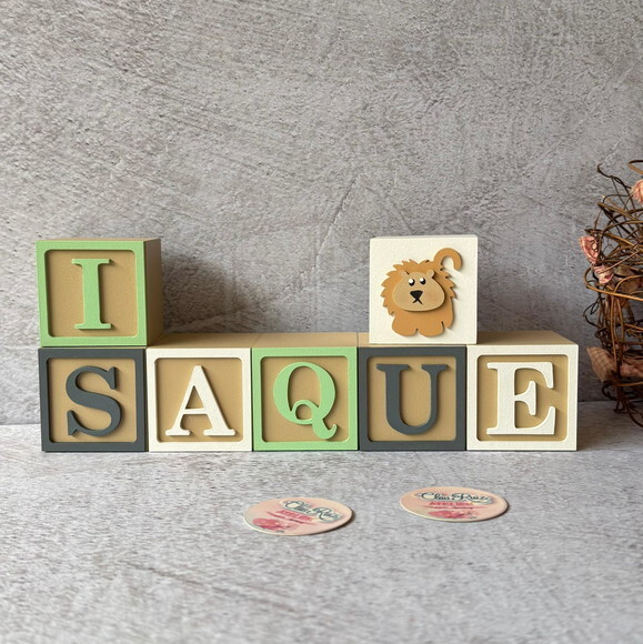 Safari Cubos 6x6cm - Decoração Bebè
