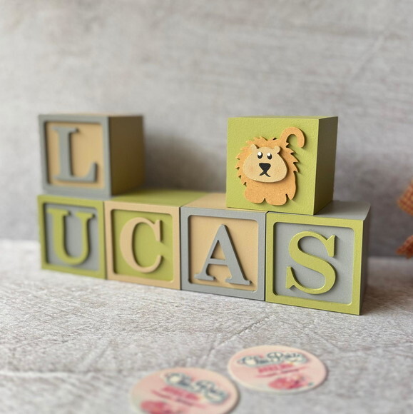 Safari Cubos 6x6cm - Decoração Bebè