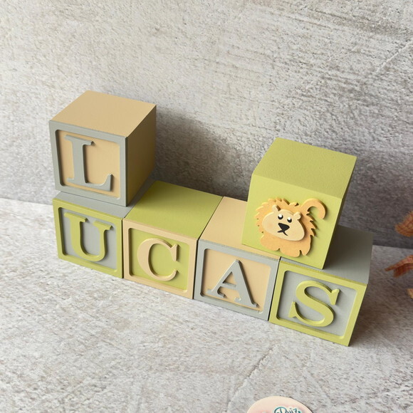 Safari Cubos 6x6cm - Decoração Bebè