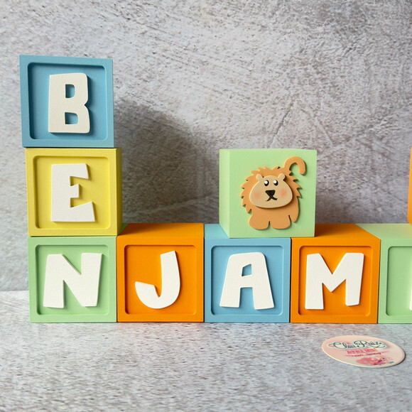 Safari Cubos 6x6cm - Decoração Bebè