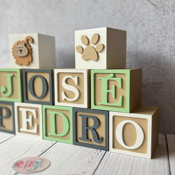 Safari Cubos 6x6cm - Decoração Bebè