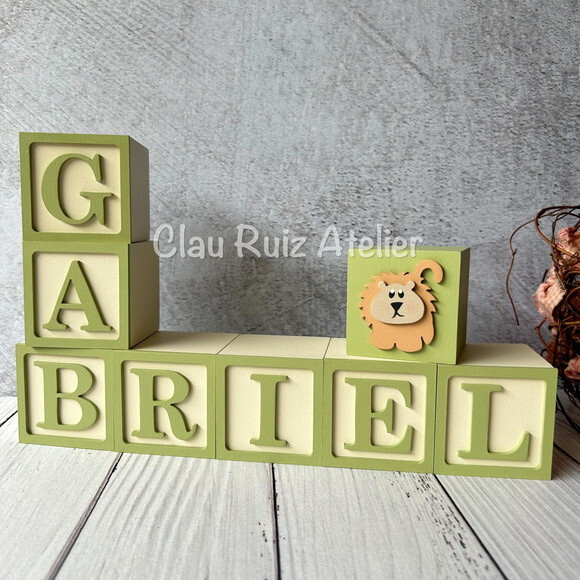 Safari Cubos 6x6cmts - Decoração Bebè