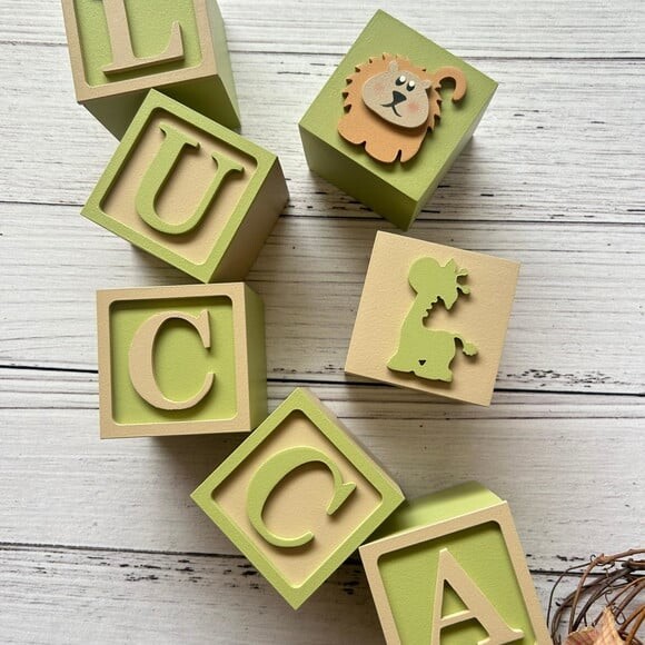 Safari Cubos 6x6cmts - Decoração Bebè