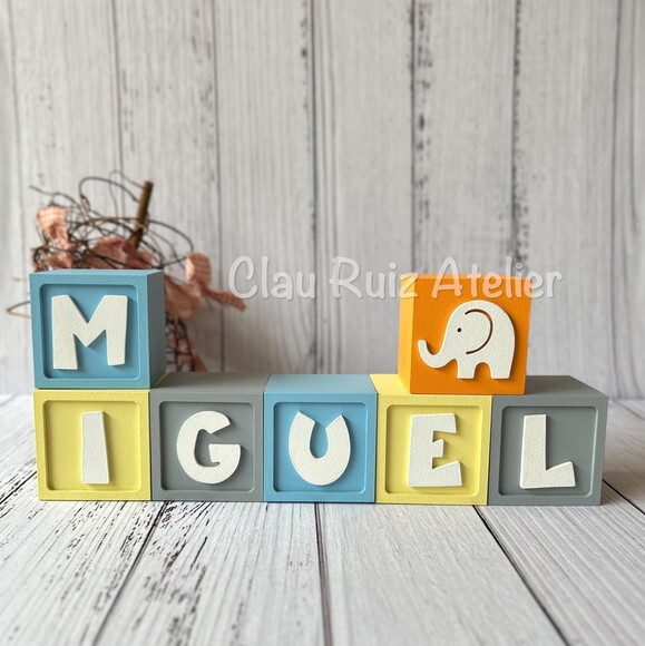 Safari Cubos 6x6cmts - Decoração Bebè