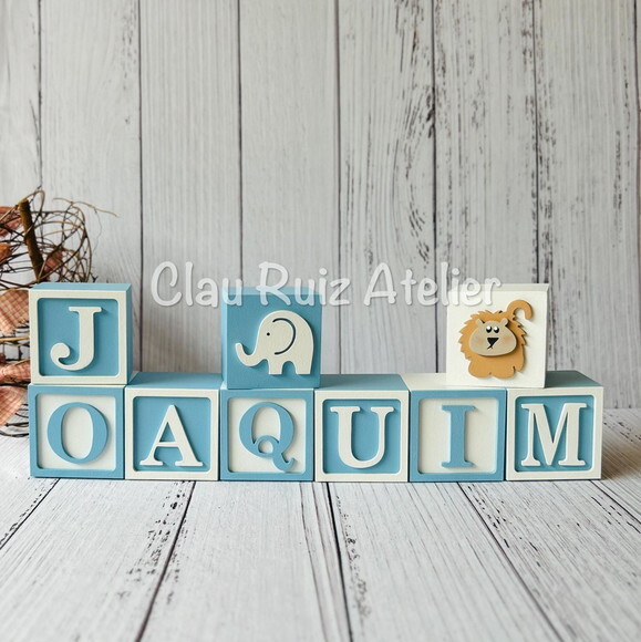 Safari Cubos 6x6cmts - Decoração Bebè