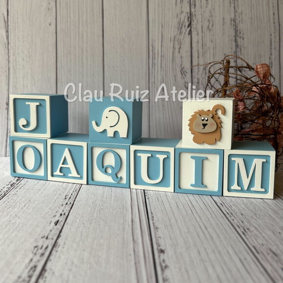 Safari Cubos 6x6cmts - Decoração Bebè