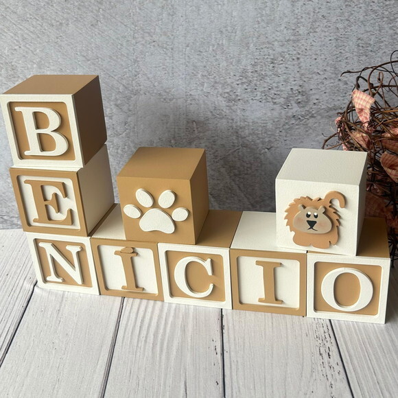 Safari Cubos 6x6cmts - Decoração Bebê