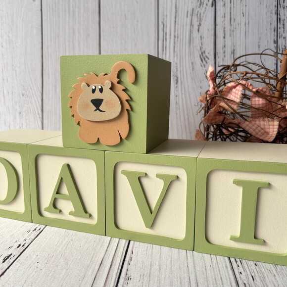 Safari Cubos Ts 8x8cm - Decoração Bebè