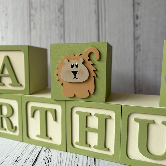 Safari Cubos Ts 8x8cm - Decoração Bebè