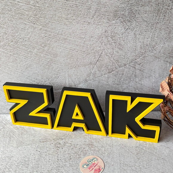 Letras Decorativas Personalizadas em MDF para Quarto de Bebê e F