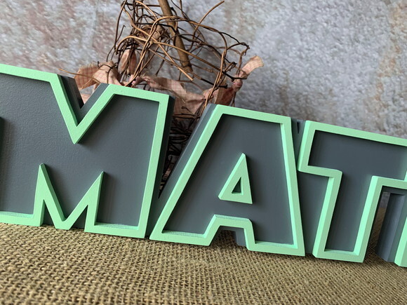 Letras Decorativas Personalizadas em MDF para Quarto de Bebê e F