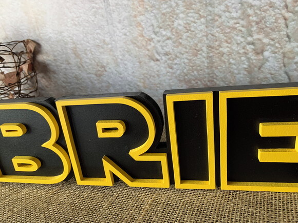 Letras Decorativas Personalizadas em MDF para Quarto de Bebê e F