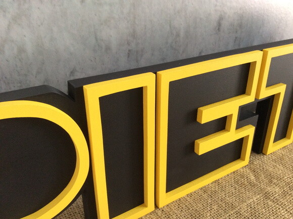 Letras Decorativas Personalizadas em MDF para Quarto de Bebê e F